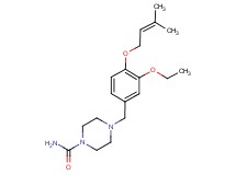 4-{3-ethoxy-4-[(3-methylbut-2-en-1-yl)oxy]benzyl}piperazine-1-carboxamide