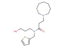 3-azocan-1-yl-N-(3-hydroxypropyl)-N-(2-thienylmethyl)propanamide