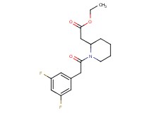ethyl {1-[(3,5-difluorophenyl)acetyl]-2-piperidinyl}acetate