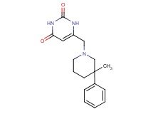 6-[(3-methyl-3-phenylpiperidin-1-yl)methyl]pyrimidine-2,4(1H,3H)-dione