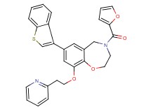 7-(1-benzothien-3-yl)-4-(2-furoyl)-9-[2-(2-pyridinyl)ethoxy]-2,3,4,5-tetrahydro-1,4-benzoxazepine
