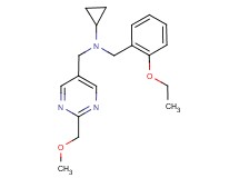 N-(2-ethoxybenzyl)-N-{[2-(methoxymethyl)pyrimidin-5-yl]methyl}cyclopropanamine