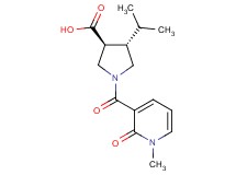 (3S*,4S*)-4-isopropyl-1-[(1-methyl-2-oxo-1,2-dihydro-3-pyridinyl)carbonyl]-3-pyrrolidinecarboxylic acid
