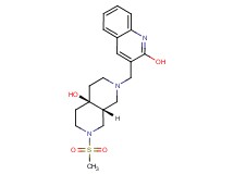 rel-(4aR,8aR)-2-[(2-hydroxy-3-quinolinyl)methyl]-7-(methylsulfonyl)octahydro-2,7-naphthyridin-4a(2H)-ol