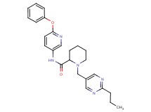 N-(6-phenoxy-3-pyridinyl)-1-[(2-propyl-5-pyrimidinyl)methyl]-2-piperidinecarboxamide