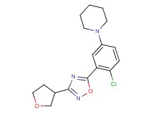 1-{4-chloro-3-[3-(tetrahydrofuran-3-yl)-1,2,4-oxadiazol-5-yl]phenyl}piperidine