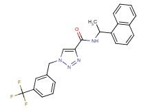 N-[1-(1-naphthyl)ethyl]-1-[3-(trifluoromethyl)benzyl]-1H-1,2,3-triazole-4-carboxamide