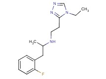 N-[2-(4-ethyl-4H-1,2,4-triazol-3-yl)ethyl]-1-(2-fluorophenyl)propan-2-amine