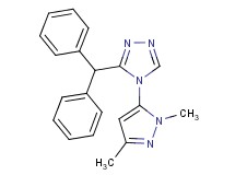 4-(1,3-dimethyl-1H-pyrazol-5-yl)-3-(diphenylmethyl)-4H-1,2,4-triazole