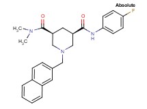 (3S,5R)-N'-(4-fluorophenyl)-N,N-dimethyl-1-(2-naphthylmethyl)-3,5-piperidinedicarboxamide