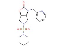 (3aS*,6aR*)-5-(1-piperidinylsulfonyl)-3-(2-pyridinylmethyl)hexahydro-2H-pyrrolo[3,4-d][1,3]oxazol-2-one