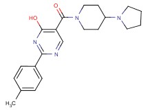 2-(4-methylphenyl)-5-[(4-pyrrolidin-1-ylpiperidin-1-yl)carbonyl]pyrimidin-4-ol
