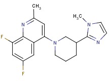 6,8-difluoro-2-methyl-4-[3-(1-methyl-1H-imidazol-2-yl)piperidin-1-yl]quinoline