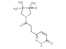 6-{3-[(3R)-3-hydroxy-3,4,4-trimethyl-1-pyrrolidinyl]-3-oxopropyl}-3(2H)-pyridazinone