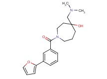 4-[(dimethylamino)methyl]-1-[3-(2-furyl)benzoyl]-4-azepanol
