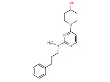 1-(2-{methyl[(2E)-3-phenylprop-2-en-1-yl]amino}pyrimidin-4-yl)piperidin-4-ol