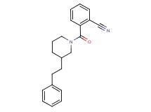 2-{[3-(2-phenylethyl)-1-piperidinyl]carbonyl}benzonitrile