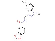 N-[(1,5-dimethyl-1H-indazol-3-yl)methyl]-1,3-benzodioxole-5-carboxamide