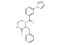 3-benzyl-4-[3-(1H-pyrrol-1-yl)benzoyl]-2-piperazinone