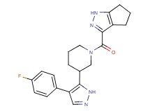 3-({3-[4-(4-fluorophenyl)-1H-pyrazol-5-yl]piperidin-1-yl}carbonyl)-1,4,5,6-tetrahydrocyclopenta[c]pyrazole