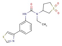 N-(1,1-dioxidotetrahydro-3-thienyl)-N-ethyl-N'-[3-(1,3-thiazol-4-yl)phenyl]urea