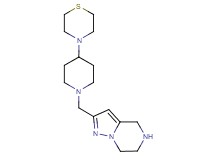 2-{[4-(4-thiomorpholinyl)-1-piperidinyl]methyl}-4,5,6,7-tetrahydropyrazolo[1,5-a]pyrazine dihydrochloride