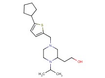 2-{4-[(5-cyclopentyl-2-thienyl)methyl]-1-isopropyl-2-piperazinyl}ethanol