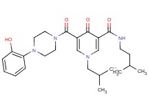 5-{[4-(2-hydroxyphenyl)-1-piperazinyl]carbonyl}-1-isobutyl-N-(3-methylbutyl)-4-oxo-1,4-dihydro-3-pyridinecarboxamide
