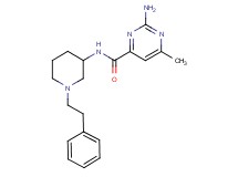 2-amino-6-methyl-N-[1-(2-phenylethyl)-3-piperidinyl]-4-pyrimidinecarboxamide