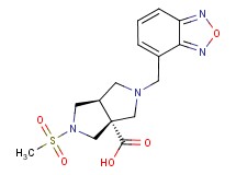 (3aR*,6aR*)-2-(2,1,3-benzoxadiazol-4-ylmethyl)-5-(methylsulfonyl)hexahydropyrrolo[3,4-c]pyrrole-3a(1H)-carboxylic acid