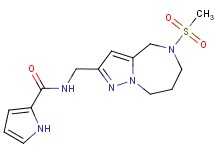 N-{[5-(methylsulfonyl)-5,6,7,8-tetrahydro-4H-pyrazolo[1,5-a][1,4]diazepin-2-yl]methyl}-1H-pyrrole-2-carboxamide