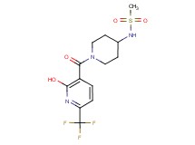 N-(1-{[2-hydroxy-6-(trifluoromethyl)-3-pyridinyl]carbonyl}-4-piperidinyl)methanesulfonamide