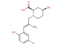 (2R*,4S*)-1-[(2E)-3-(5-chloro-2-hydroxyphenyl)-2-methylprop-2-en-1-yl]-4-hydroxypiperidine-2-carboxylic acid