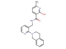 N-{[2-(3,4-dihydro-2(1H)-isoquinolinyl)-3-pyridinyl]methyl}-2-hydroxy-6-methylnicotinamide