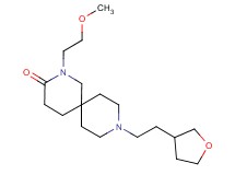 2-(2-methoxyethyl)-9-[2-(tetrahydro-3-furanyl)ethyl]-2,9-diazaspiro[5.5]undecan-3-one