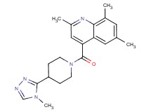 2,6,8-trimethyl-4-{[4-(4-methyl-4H-1,2,4-triazol-3-yl)-1-piperidinyl]carbonyl}quinoline