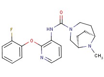 (1R*,6S*)-N-[2-(2-fluorophenoxy)pyridin-3-yl]-9-methyl-3,9-diazabicyclo[4.2.1]nonane-3-carboxamide