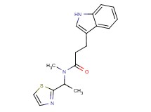 3-(1H-indol-3-yl)-N-methyl-N-[1-(1,3-thiazol-2-yl)ethyl]propanamide