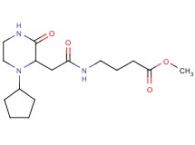 methyl 4-{[(1-cyclopentyl-3-oxo-2-piperazinyl)acetyl]amino}butanoate