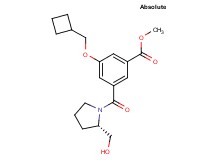 methyl 3-(cyclobutylmethoxy)-5-{[(2S)-2-(hydroxymethyl)-1-pyrrolidinyl]carbonyl}benzoate