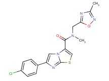 6-(4-chlorophenyl)-N-methyl-N-[(3-methyl-1,2,4-oxadiazol-5-yl)methyl]imidazo[2,1-b][1,3]thiazole-3-carboxamide