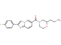 [2-(4-{[2-(4-fluorophenyl)imidazo[1,2-a]pyridin-6-yl]carbonyl}-2-morpholinyl)ethyl]amine dihydrochloride
