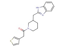 2-{[1-(3-thienylacetyl)-3-piperidinyl]methyl}-1H-benzimidazole