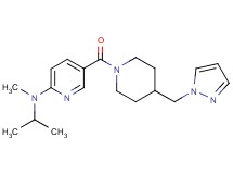 N-isopropyl-N-methyl-5-{[4-(1H-pyrazol-1-ylmethyl)-1-piperidinyl]carbonyl}-2-pyridinamine