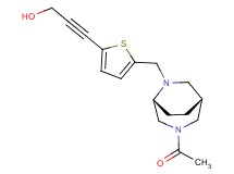 3-(5-{[(1R*,5R*)-3-acetyl-3,6-diazabicyclo[3.2.2]non-6-yl]methyl}-2-thienyl)-2-propyn-1-ol