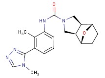 (1R*,2R*,6S*,7S*)-N-[2-methyl-3-(4-methyl-4H-1,2,4-triazol-3-yl)phenyl]-10-oxa-4-azatricyclo[5.2.1.0~2,6~]decane-4-carboxamide