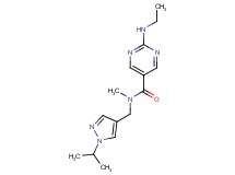 2-(ethylamino)-N-[(1-isopropyl-1H-pyrazol-4-yl)methyl]-N-methylpyrimidine-5-carboxamide