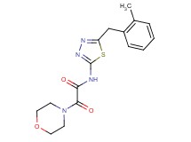 N-[5-(2-methylbenzyl)-1,3,4-thiadiazol-2-yl]-2-morpholin-4-yl-2-oxoacetamide