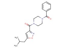 1-benzoyl-4-[(5-isobutylisoxazol-3-yl)carbonyl]piperazine