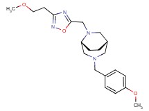 (1S*,5R*)-3-(4-methoxybenzyl)-6-{[3-(2-methoxyethyl)-1,2,4-oxadiazol-5-yl]methyl}-3,6-diazabicyclo[3.2.2]nonane